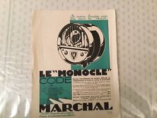Publicite monocle marchal d'occasion  Nancy-