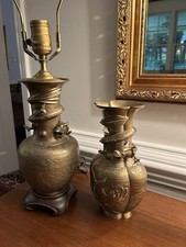 Pair brass chinese for sale  Raleigh