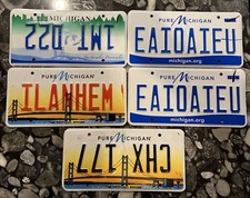 License plates five for sale  Kennebunk