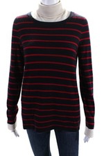 Usado, Suéter Michael Kors feminino listrado manga longa gola tartaruga vermelho azul médio comprar usado  Enviando para Brazil