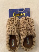 Leopard print slippers for sale  SWINDON