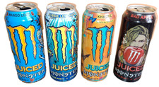 MONSTER ENERGY JUICED Lata Coleção Bebida Energética Lata Vazia X 4 Latas UE comprar usado  Enviando para Brazil
