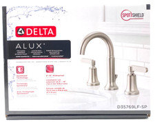 Torneira de níquel escovado Delta Alux duas alças amplamente difundida Spotshield comprar usado  Enviando para Brazil