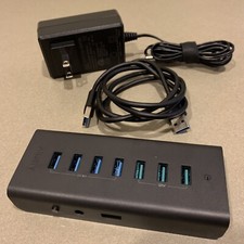 AUKEY USB Hub con 4 Puertos de Datos USB 3.0 y 3 Puertos de Carga, Usado segunda mano  Embacar hacia Mexico