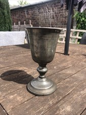 Pewter large goblet for sale  GRANTHAM
