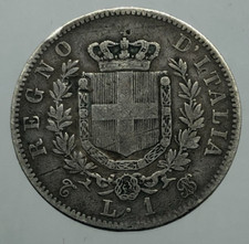 Lira stemma 1862 usato  Barletta