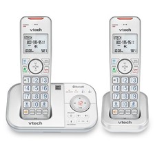 Teléfono inalámbrico expandible VTech 2 auriculares DECT 6.0 Bluetooth contestador TOTALMENTE NUEVO segunda mano  Embacar hacia Mexico