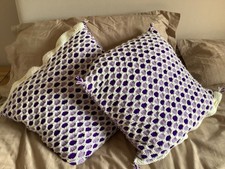 Hand knitted cushion for sale  STAFFORD