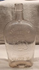Rare tombstone flask for sale  Roan Mountain