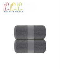 Pacote com 2 lençóis de banho Utopia pacote de luxo jumbo 600 GSM 35x70 polegadas cinza frio, usado comprar usado  Enviando para Brazil