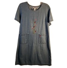 Catálogo Country Store Vestido Bordado Denim Casa Salón Midi Ladybugs Flora M segunda mano  Embacar hacia Mexico