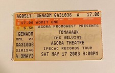 Tomahawk melvins ticket for sale  Englewood
