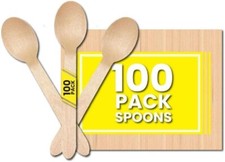 100 wooden cutlery for sale  BANBURY