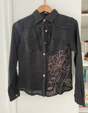 Chemise lin noir d'occasion  Fontenay-sous-Bois