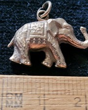 gold elephant pendant for sale  WREXHAM