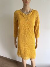 Robe jaune dentelle d'occasion  Void-Vacon