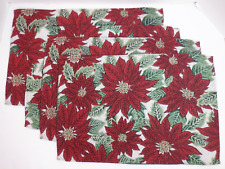 Set poinsettia placemats for sale  Brunswick