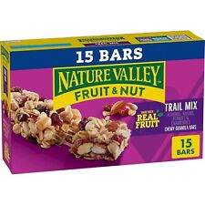 Usado, Barras de granola mastigáveis Nature Valley de frutas e nozes, mistura de trilha, 15 barras, 18 oz comprar usado  Enviando para Brazil