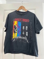 Camiseta Vintage Guns N' Roses / Metallica 1992 Tour Tamanho XL ORIGINAL! comprar usado  Enviando para Brazil