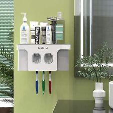 Porta-escovas de dentes para banheiros dispensador de pasta de dente - 2 xícaras automáticas, usado comprar usado  Enviando para Brazil