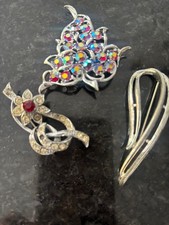 Vintage brooches three for sale  WIGAN