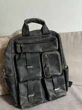 Genuine leather backpack for sale  LONDON
