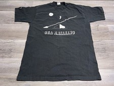 Camiseta Gráfica Vintage Anos 90 Ponto Único Caiaque Marítimo Feita nos EUA Tamanho G Preta comprar usado  Enviando para Brazil