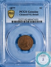 1877 1 centavo cabeça de índio PCGS genuíno limpo - Detalhes muito bons - Boa moeda data chave!, usado comprar usado 1877 1 centavo cabeça de índio PCGS genuíno limpo - Detalhes muito bons - Boa moeda data chave!, usado comprar usado  Enviando para Brazil