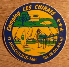 Autocollant camping chirats d'occasion  Bourg-Saint-Maurice