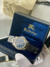Usado, Relógio Burberry vintage caixa azul marinho escuro mostrador quase preto estado de funcionamento comprar usado  Enviando para Brazil