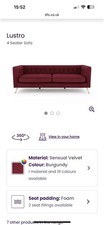 Dfs burgundy seater for sale Dfs burgundy seater for sale  BATLEY