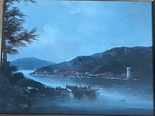 Oil painting boat for sale  READING