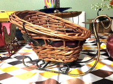 Christmas wicker sleigh for sale  New Port Richey