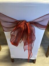Burgundy organza wedding for sale  WAKEFIELD