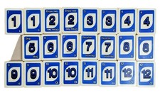 Jogo de tabuleiro UNO Rummy Up substituição azulejos originais apenas azul Mattel 23 peças, usado comprar usado  Enviando para Brazil