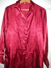 Rot glänzende satinbluse gebraucht kaufen  Bad Oeynhausen