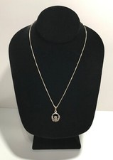 Colar corrente vintage prata esterlina Claddagh celta pingente caixa 17,75" comprar usado  Enviando para Brazil