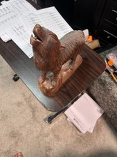 Vintage wooden wolf for sale  Fort Collins