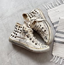 Usado, Tênis Punk Diesel cravejado pintado Hi-Top cinza vibração comprar usado  Enviando para Brazil