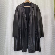 Usado, Blazer de couro ALDO PARIS linha longa forrado preto masculino GG (com base na medida) comprar usado  Enviando para Brazil