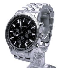 Usado, RELÓGIO MASCULINO MICHAEL KORS MK8316 CHRONO 10ATM MOSTRADOR PRETO PULSEIRA PONTEIROS LUM comprar usado  Enviando para Brazil