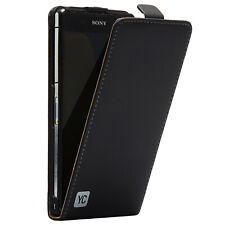 Handy Hülle für Sony Xperia Z2 Tasche Flip Case Schutz Hülle Cover YC schwarz comprar usado  Enviando para Brazil