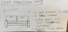 Sofa slip cover for sale  Marlborough