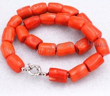 Usado, Colar de contas de pedra preciosa forma livre irregular coral laranja natural 12-14 mm 14-48"" comprar usado  Enviando para Brazil