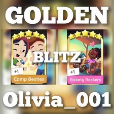 Camp Besties & Rickety Rockers :- Adesivo Golden Blitz Mono_Poly_Go :- Mais rápido comprar usado  Enviando para Brazil