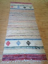 Usado, Tapete de pano sueco antigo importado feito à mão (41 x 106 polegadas) lindo  comprar usado  Enviando para Brazil