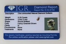 Diamant brun vert d'occasion  Villars-les-Dombes