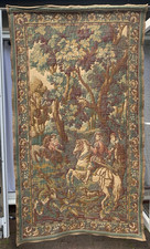 Tapiz colgante de pared vintage francés escena caza verdure 196 cm X 110 cm segunda mano  Embacar hacia Mexico
