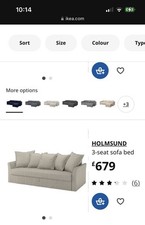 Ikea grey sofa for sale  LONDON