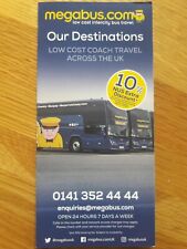 Megabus map destinations for sale  HEBDEN BRIDGE